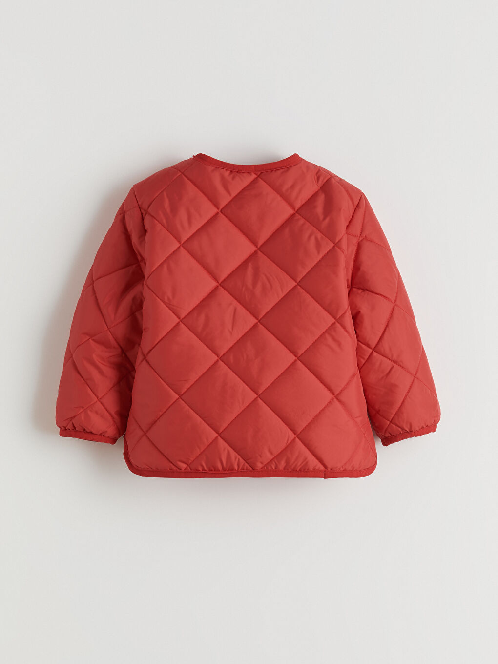 Crew Neck Quilted Girls' Coat-3
