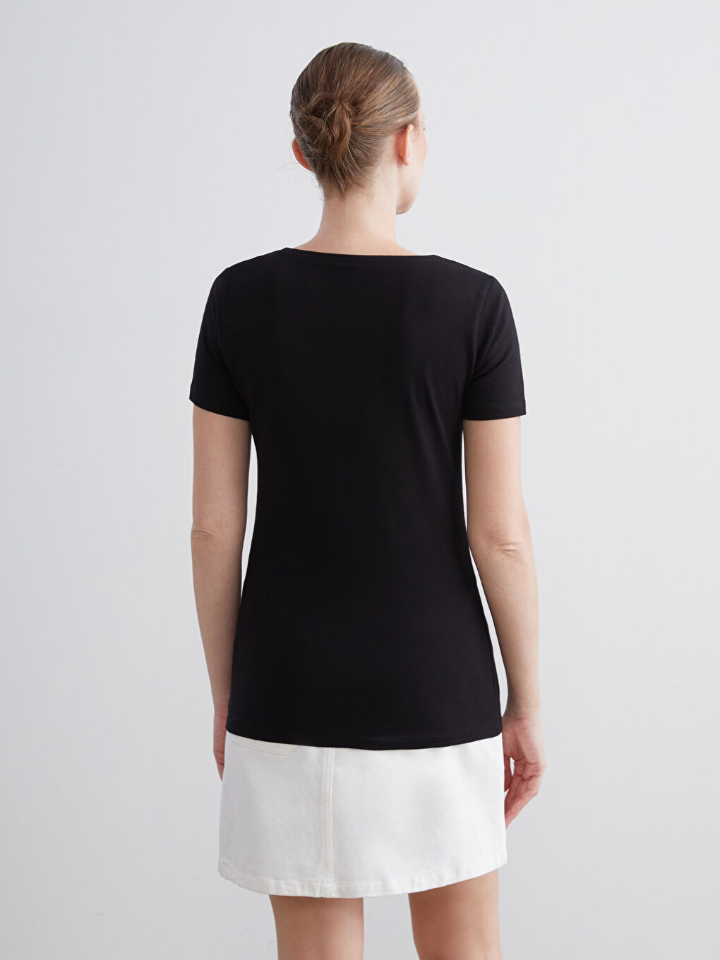 V Neck Women's T-Shirt-3
