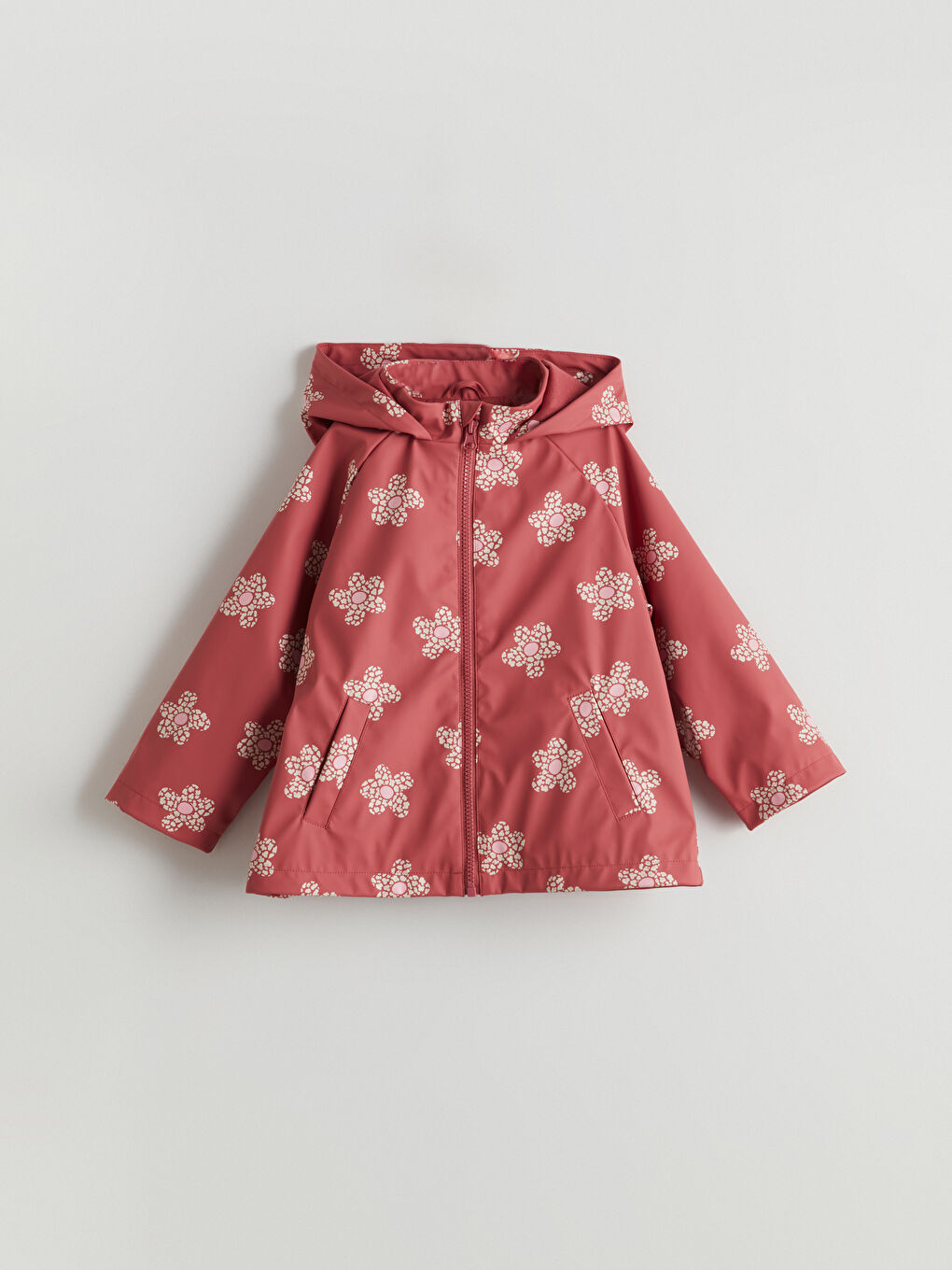LCW Kids Girl BORDEAUX Coat -W53679Z1-LQV