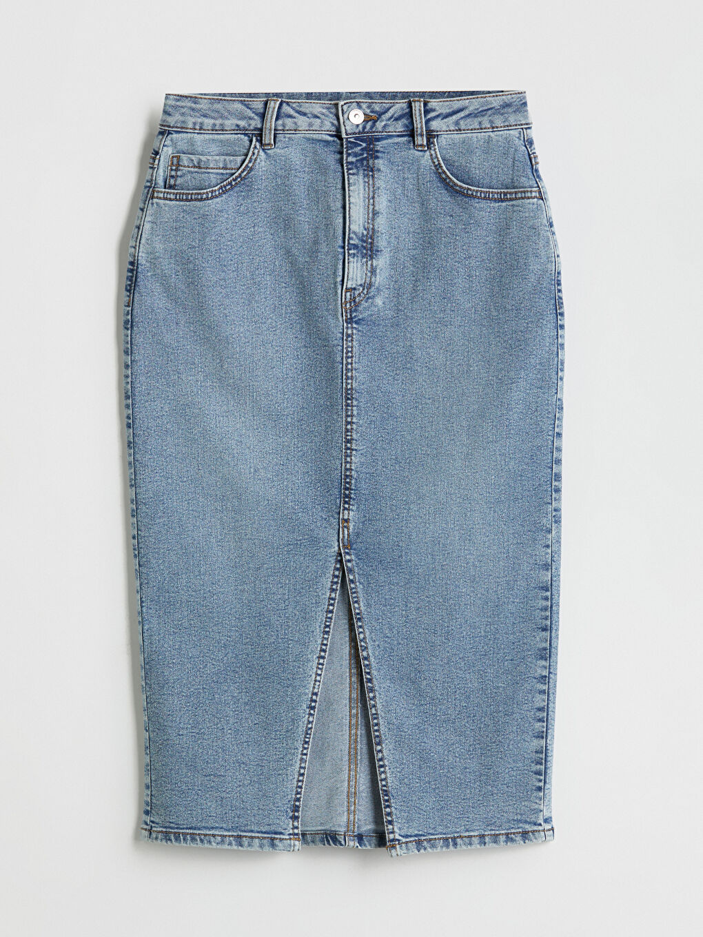 LCWAIKIKI Classic Slim Fit Denim Skirt -W53696Z8-563