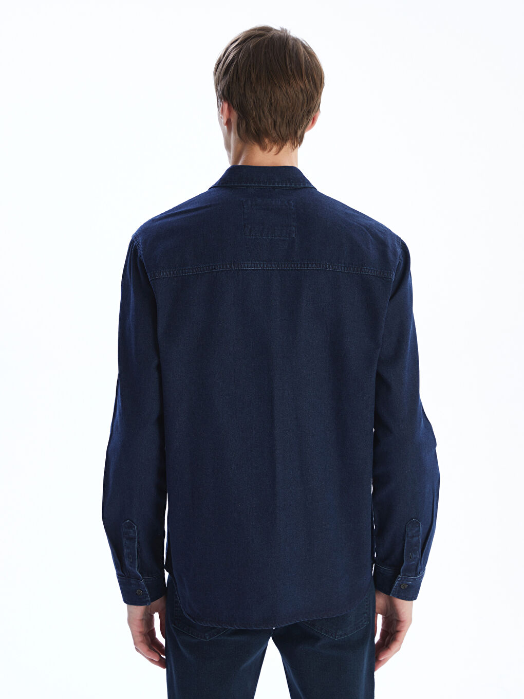 LCW Jeans Regular Fit Long Sleeve Men's Denim Shirt -W53721Z8-309