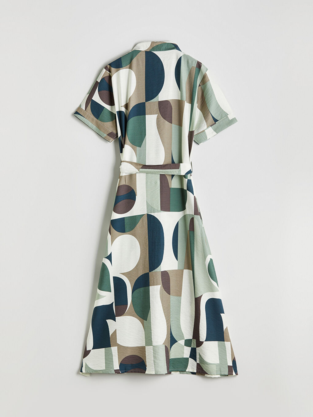 LCWAIKIKI Classic Patterned Shirt Dress -W53728Z8-F9C