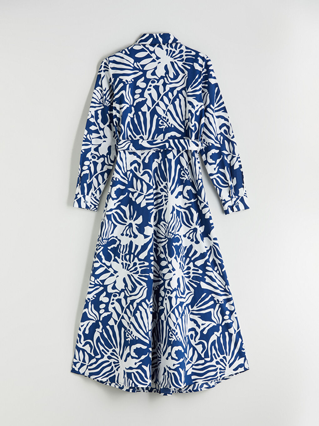 LCWAIKIKI Classic Patterned Poplin Shirt Dress -W53738Z8-LQQ