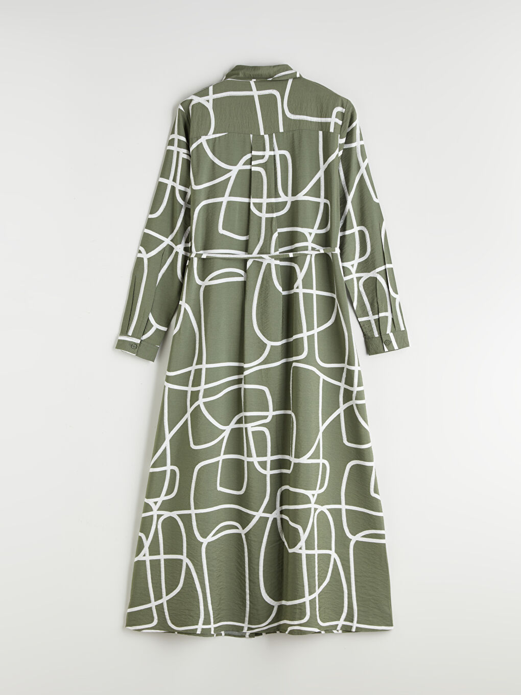 LCWAIKIKI Classic Patterned Shirt Dress -W53740Z8-LRR