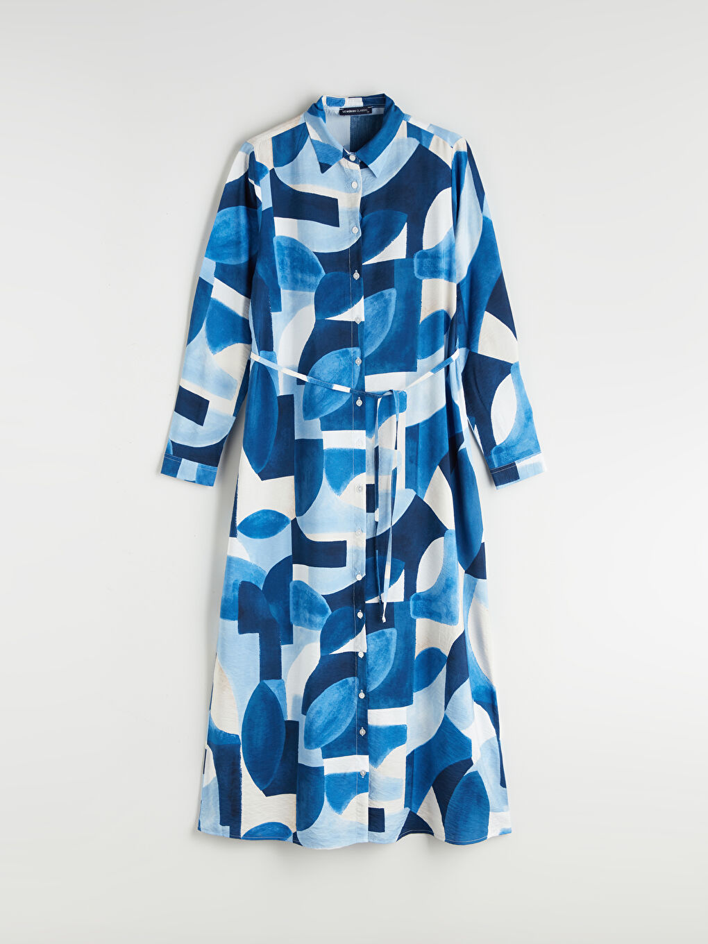 LCWAIKIKI Classic Patterned Shirt Dress -W53740Z8-LSJ
