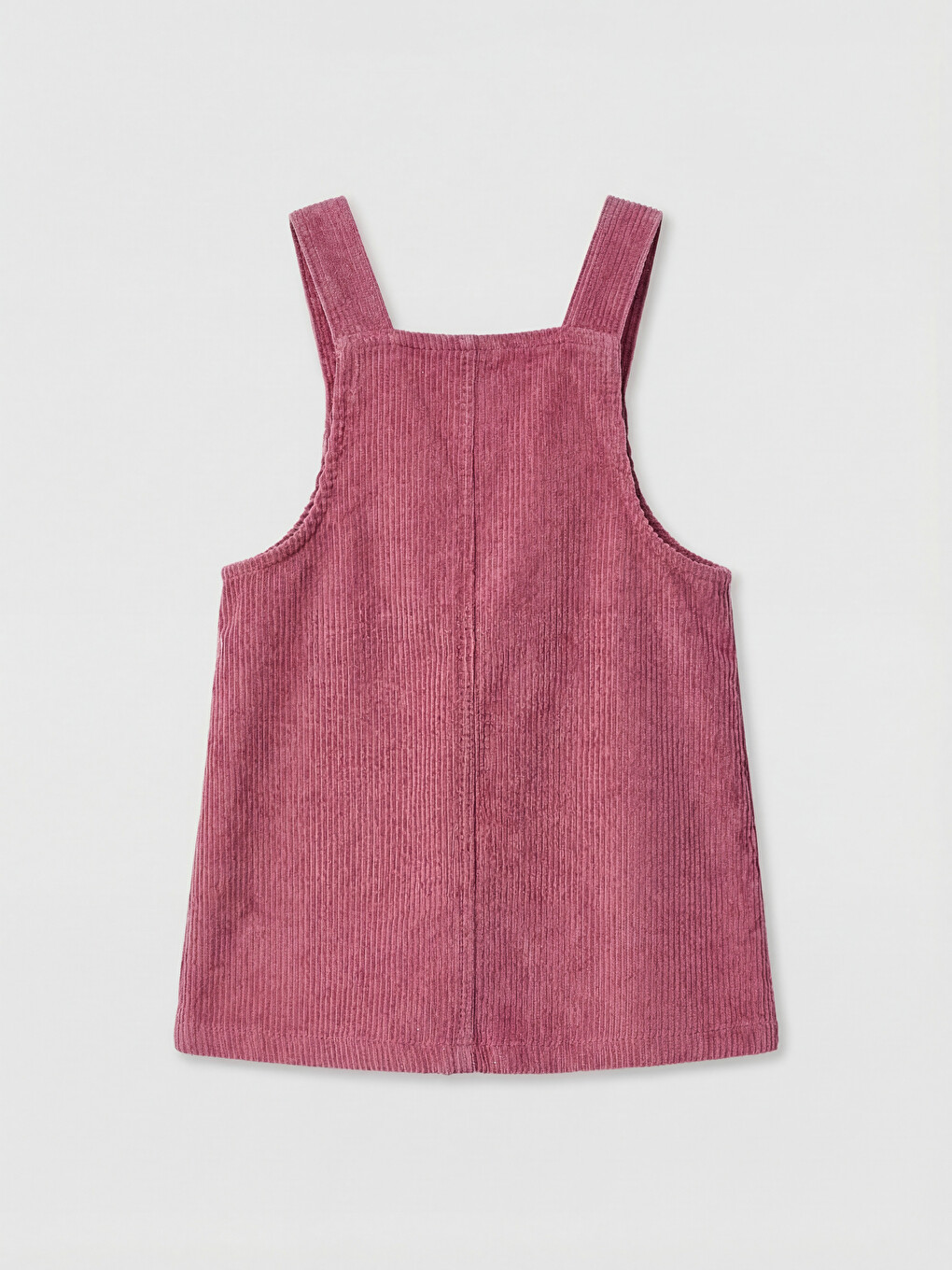 Baby Girls' Velvet Dungarees And Basic T-shirt-2