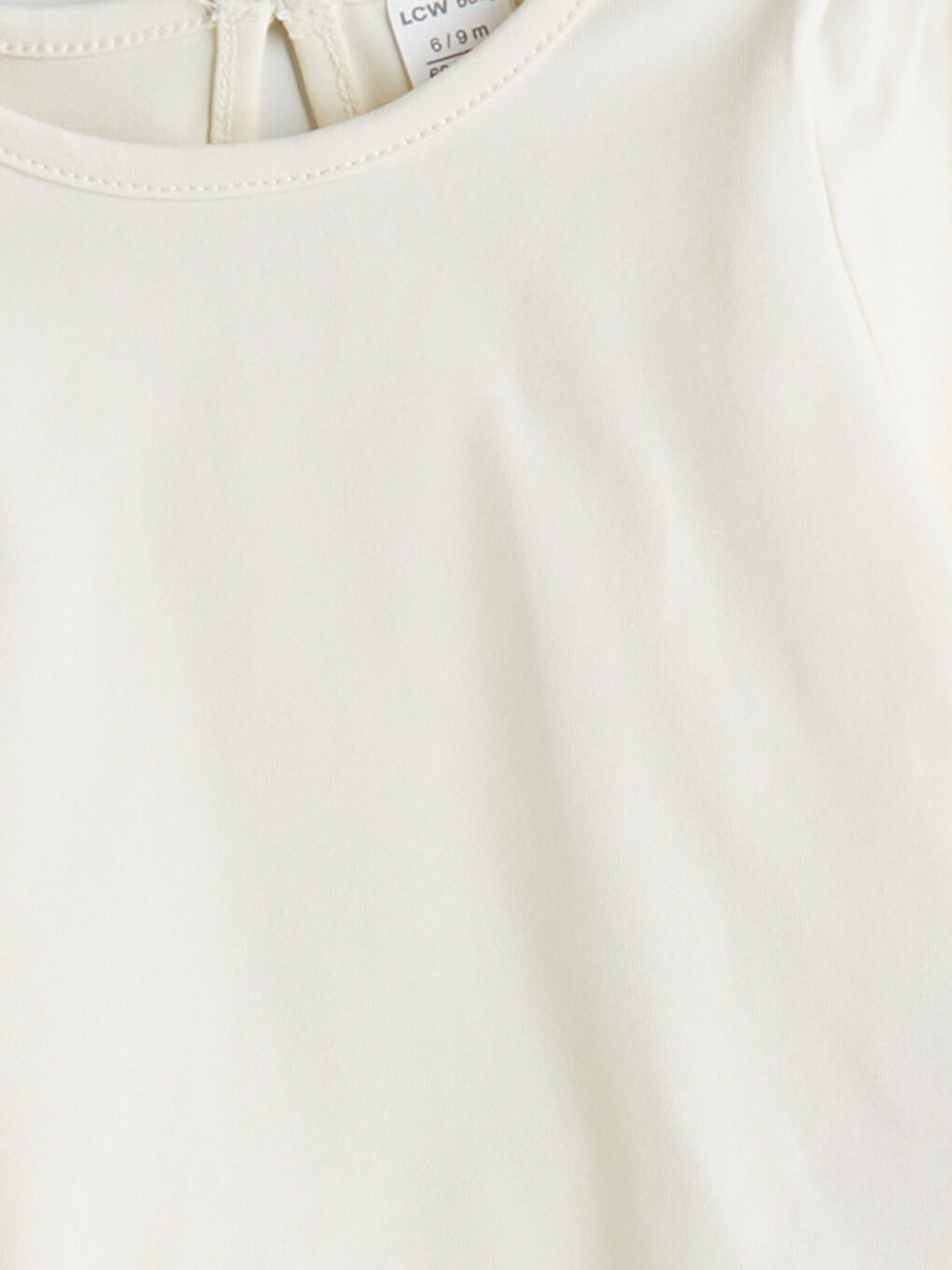 Ekru Bisiklet Yaka Kız Bebek Bluz-2