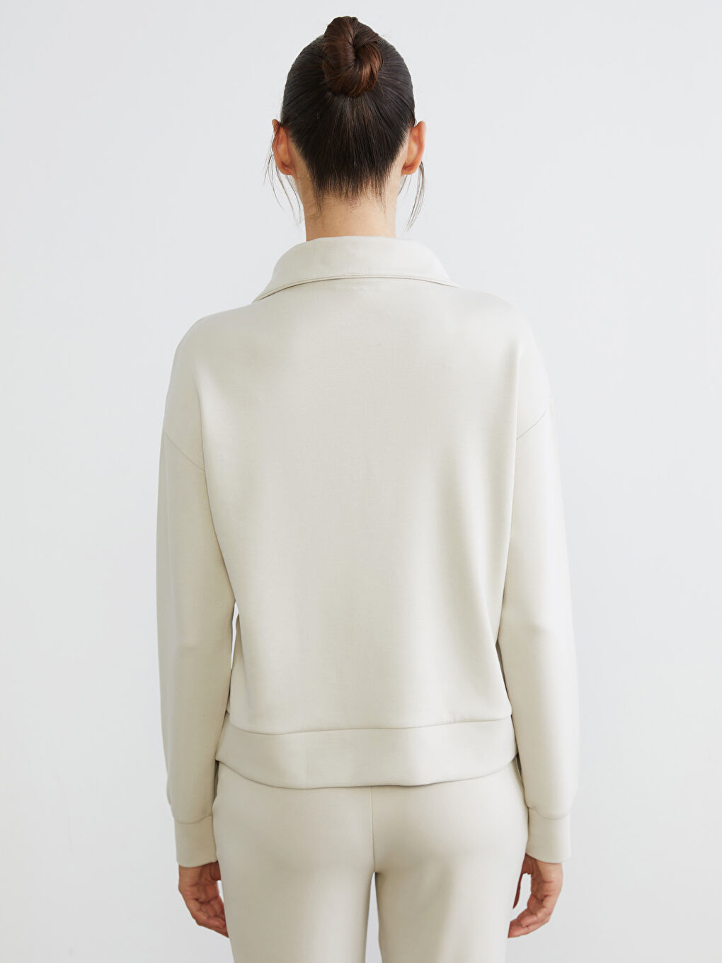 Funnel Neck Women's Sweatshirt-4