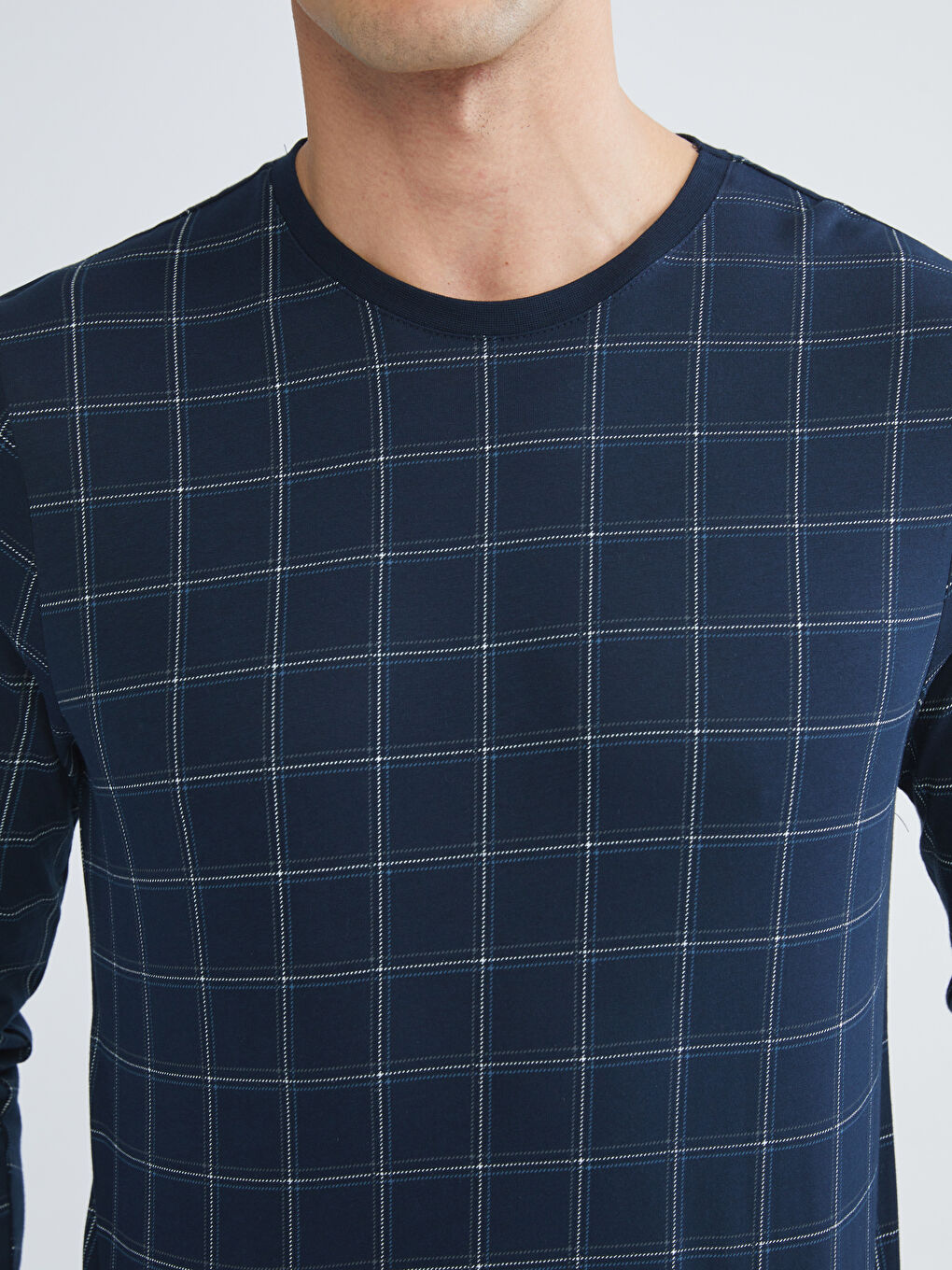 Lacivert Standart Kalıp Erkek Pijama Takımı-2