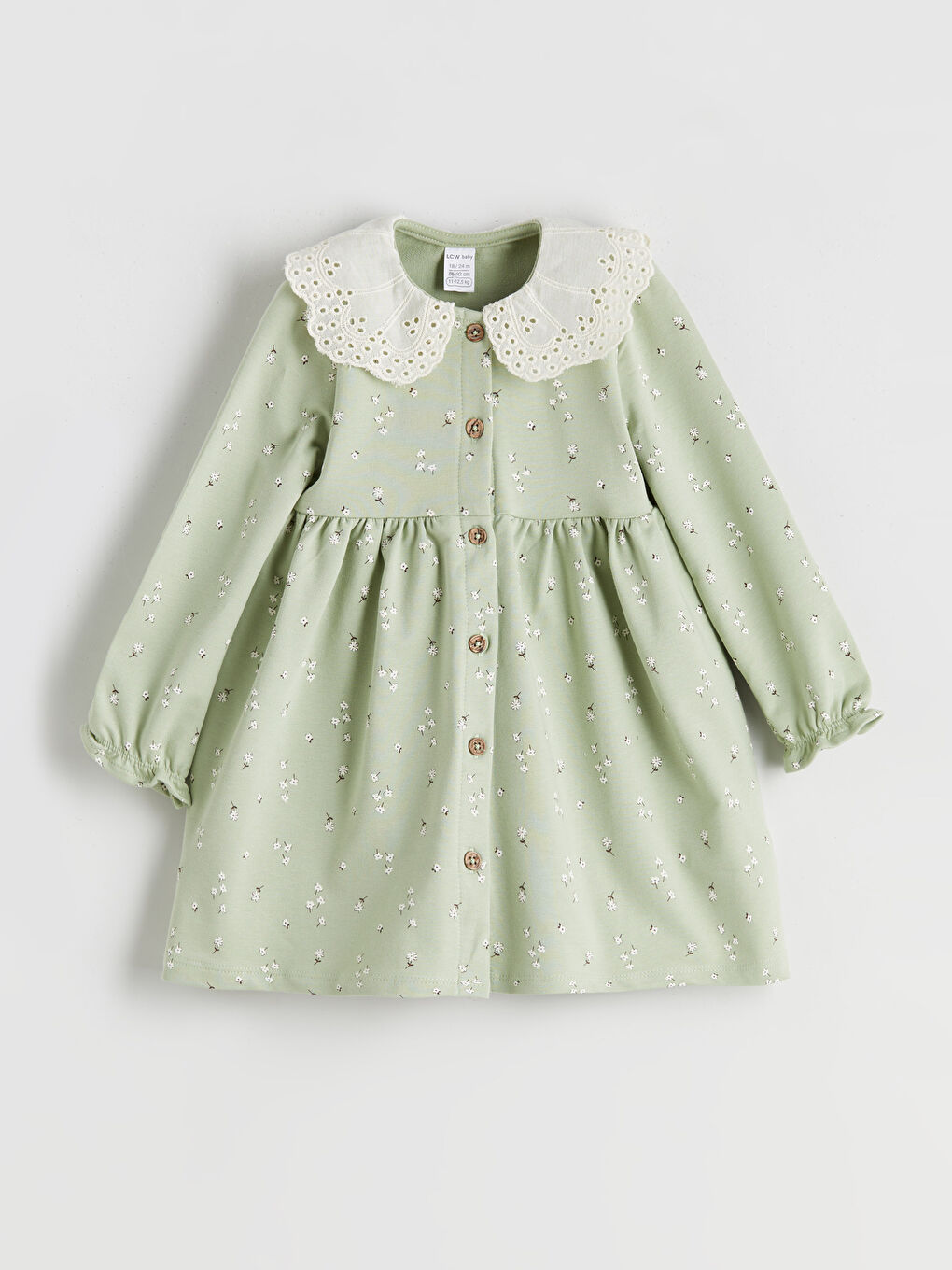 LCW baby Peter Pan Collar Floral Baby Girls' Dress -W53774Z1-LRK