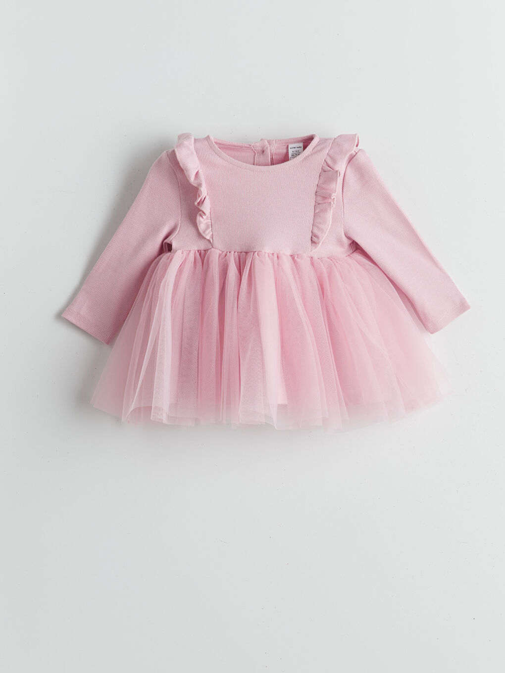 LCW baby Crew Neck Tutu Baby Girls' Dress -W53775Z1-VWX
