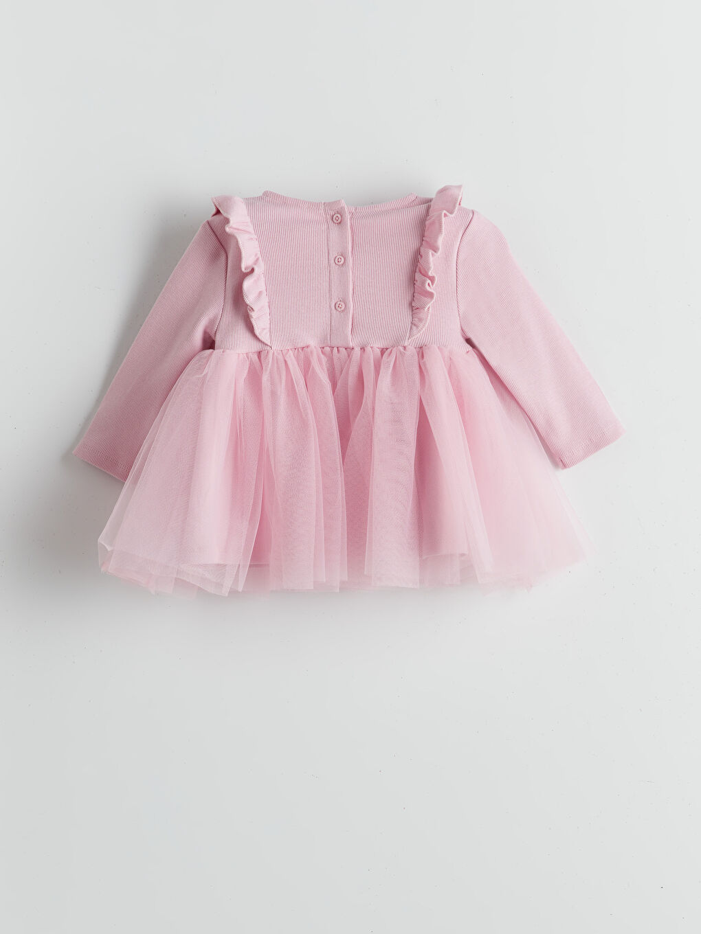 LCW baby Crew Neck Tutu Baby Girls' Dress -W53775Z1-VWX