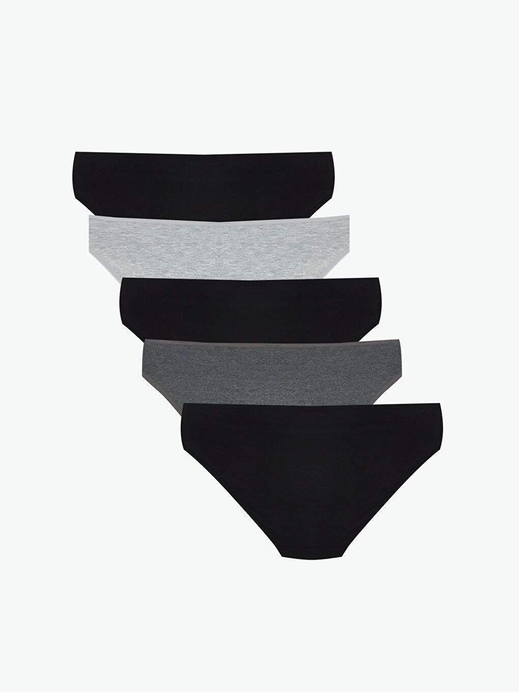 Siyah Baskılı Bikini Külot 5'li-1