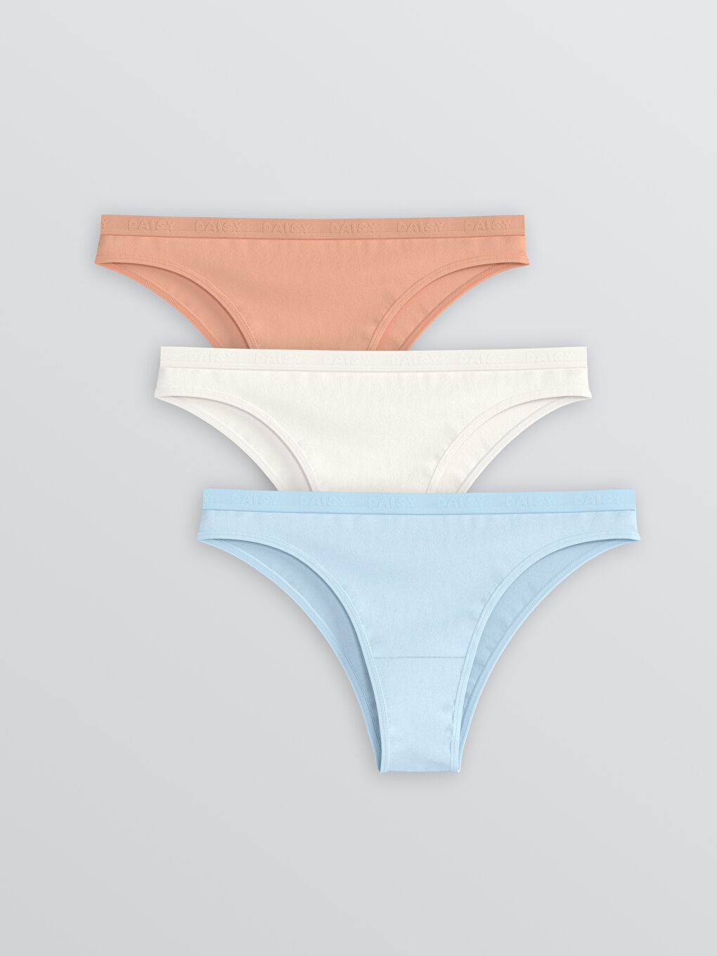 Mavi Baskılı Bikini Külot 3'lü