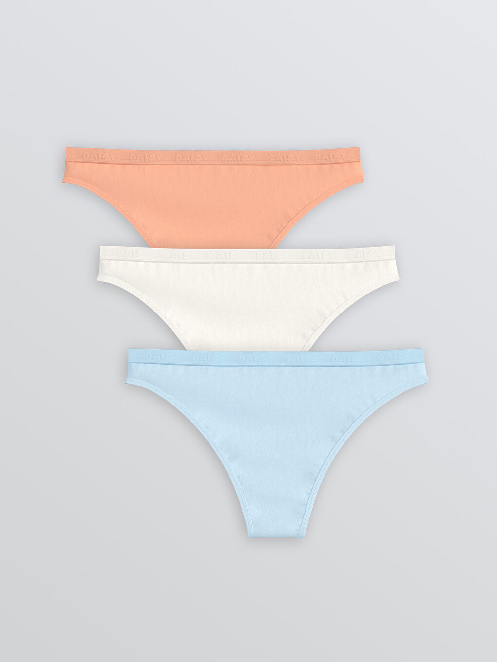 Mavi Baskılı Bikini Külot 3'lü-1