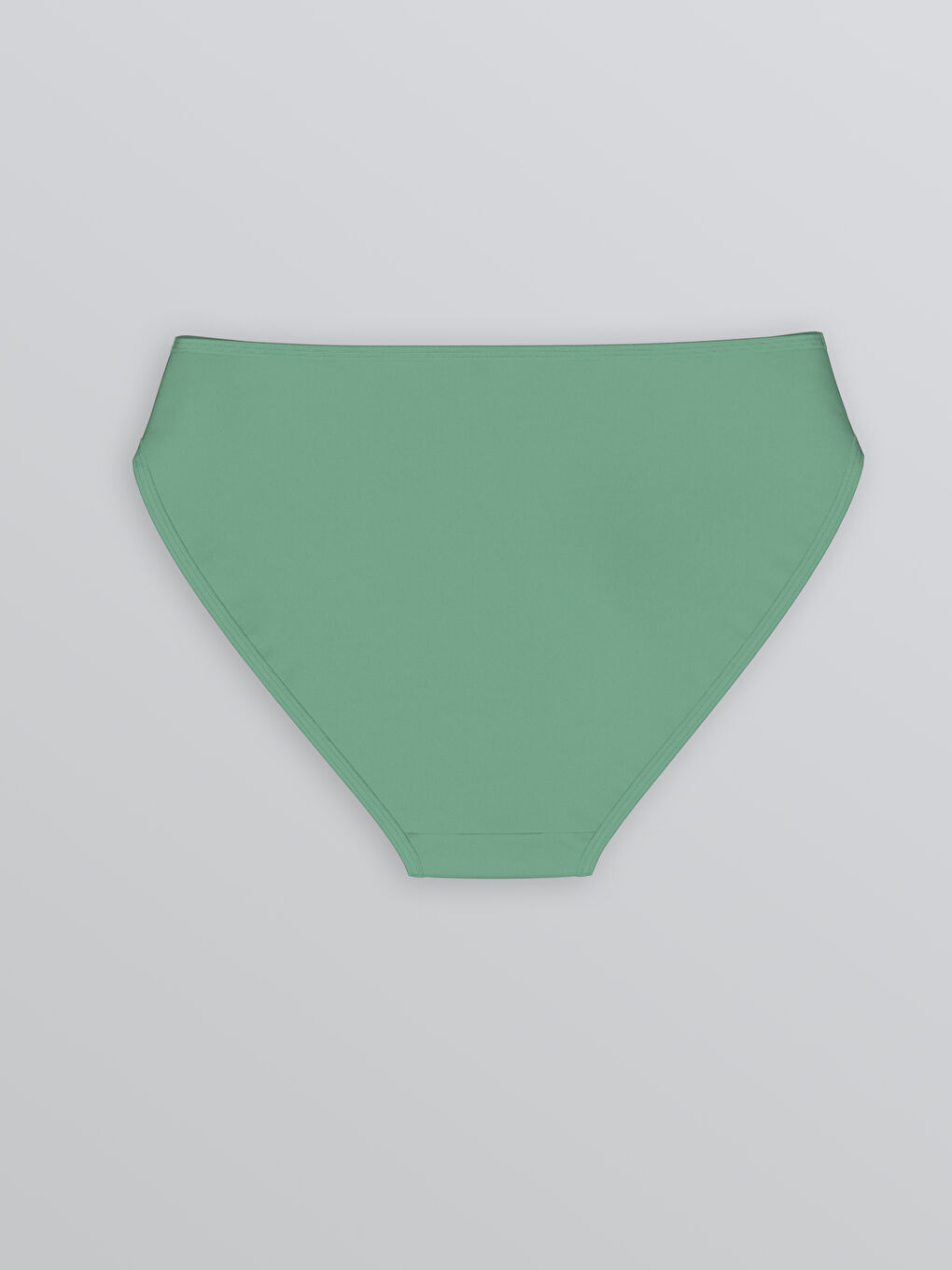 Yeşil Düz Bikini Külot-1