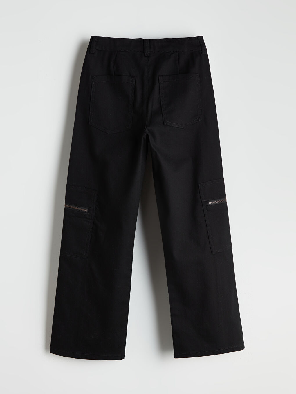 LCW Kids Wideleg Girls' Cargo Pants -W53817Z4-CVL