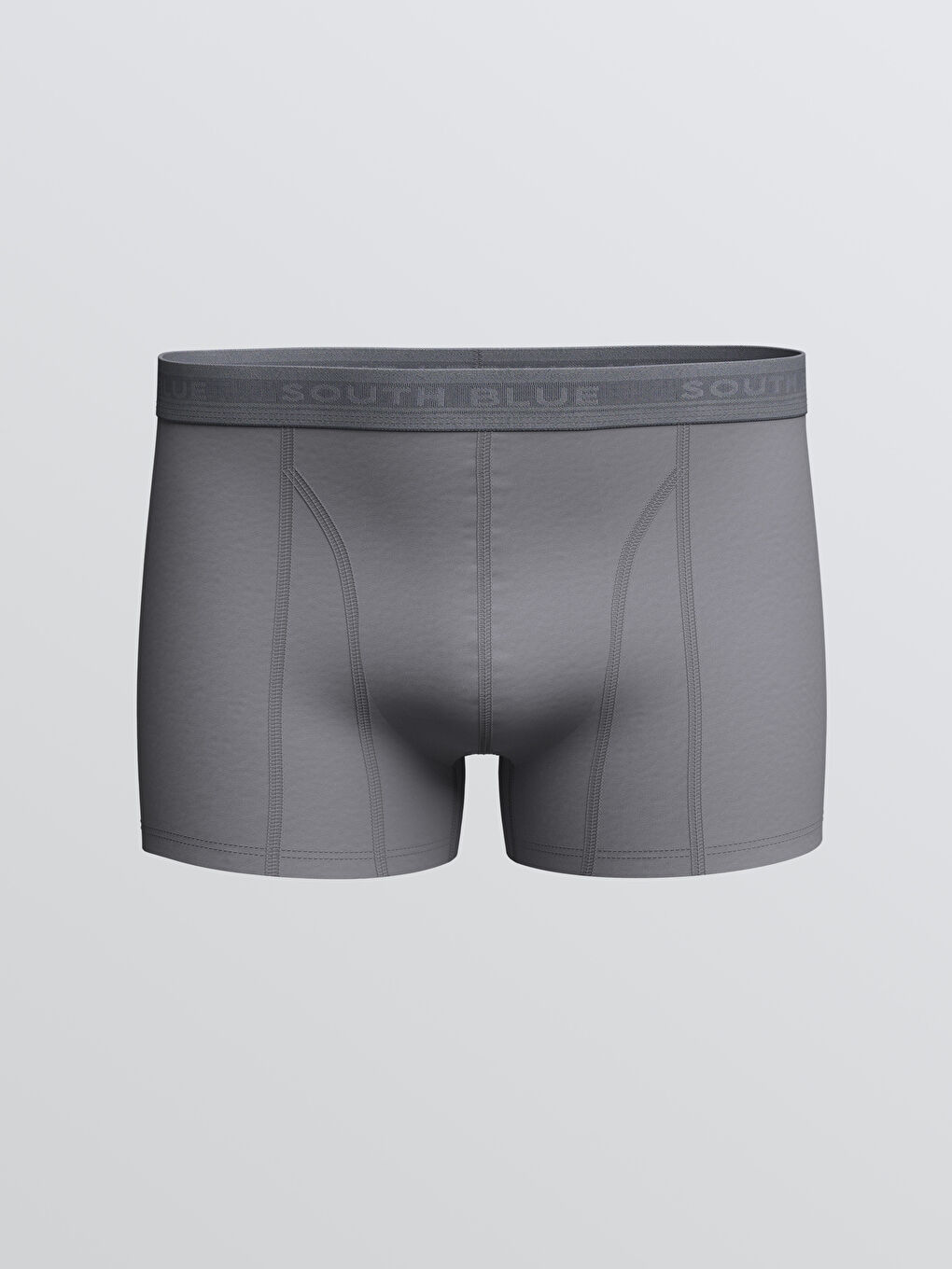 Gri Standart Kalıp Pamuklu Esnek Erkek Boxer 3'lü-2