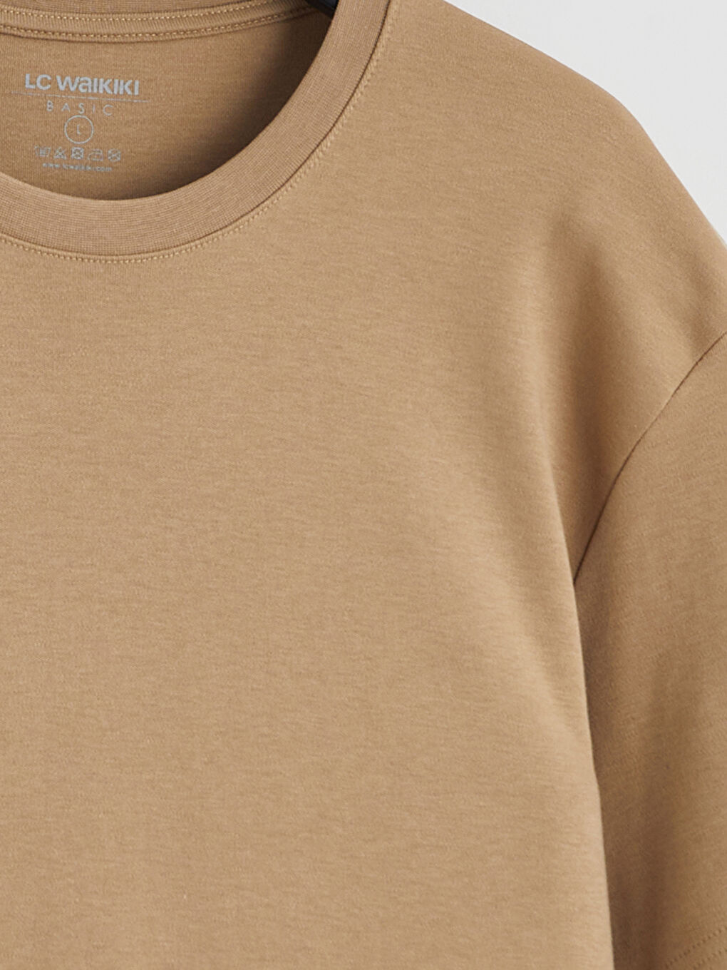 تي شيرت رجالي بكم قصير وكول مدور-5