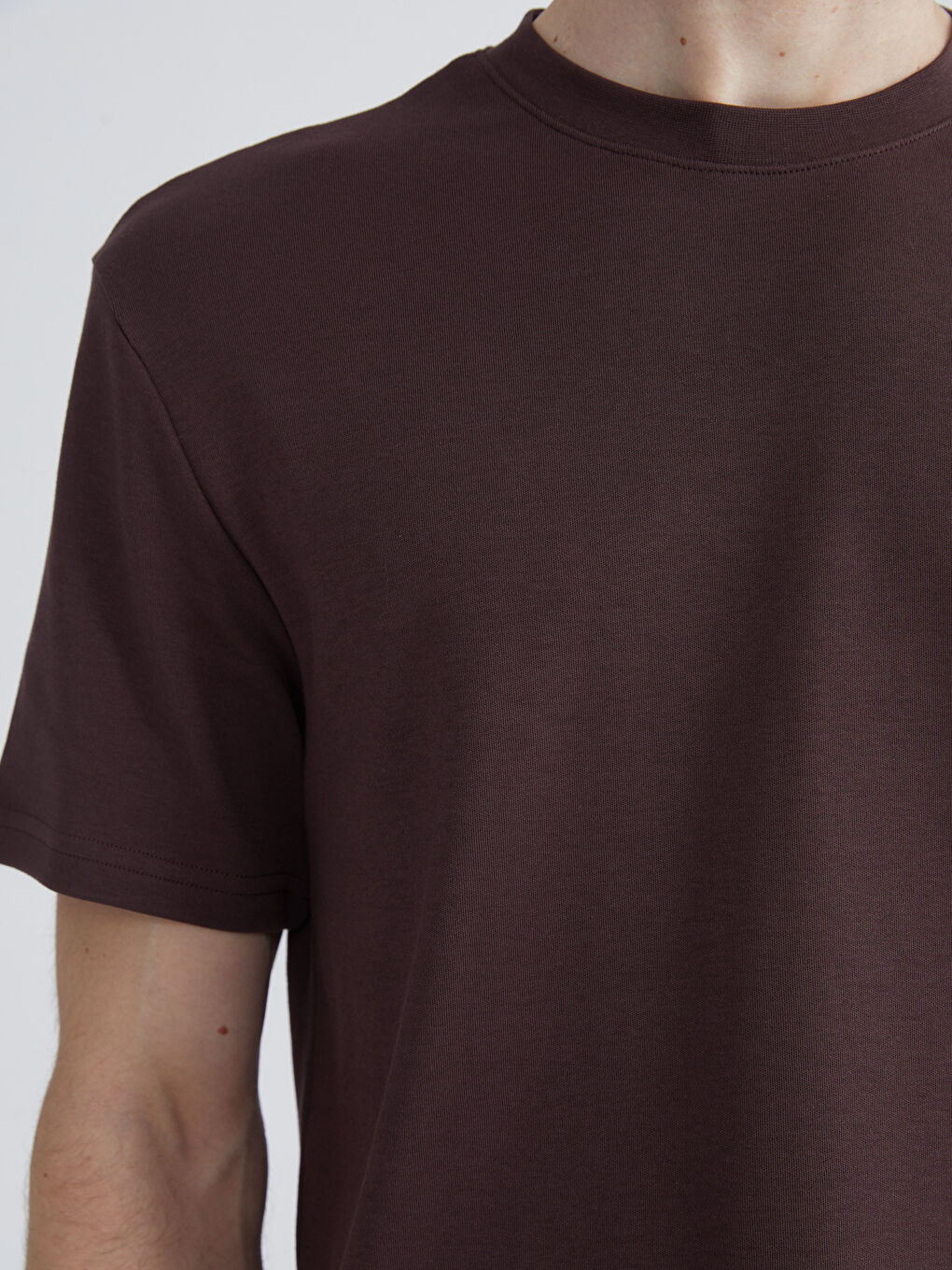 تي شيرت رجالي بكم قصير وكول مدور-2