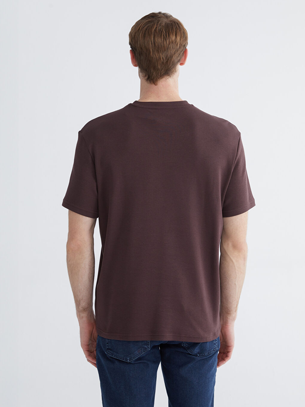 تي شيرت رجالي بكم قصير وكول مدور-3