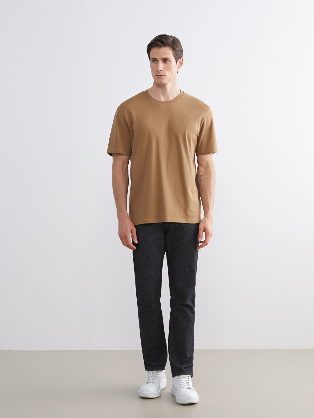 Crew Neck Short Sleeve Men's T-Shirt-1
