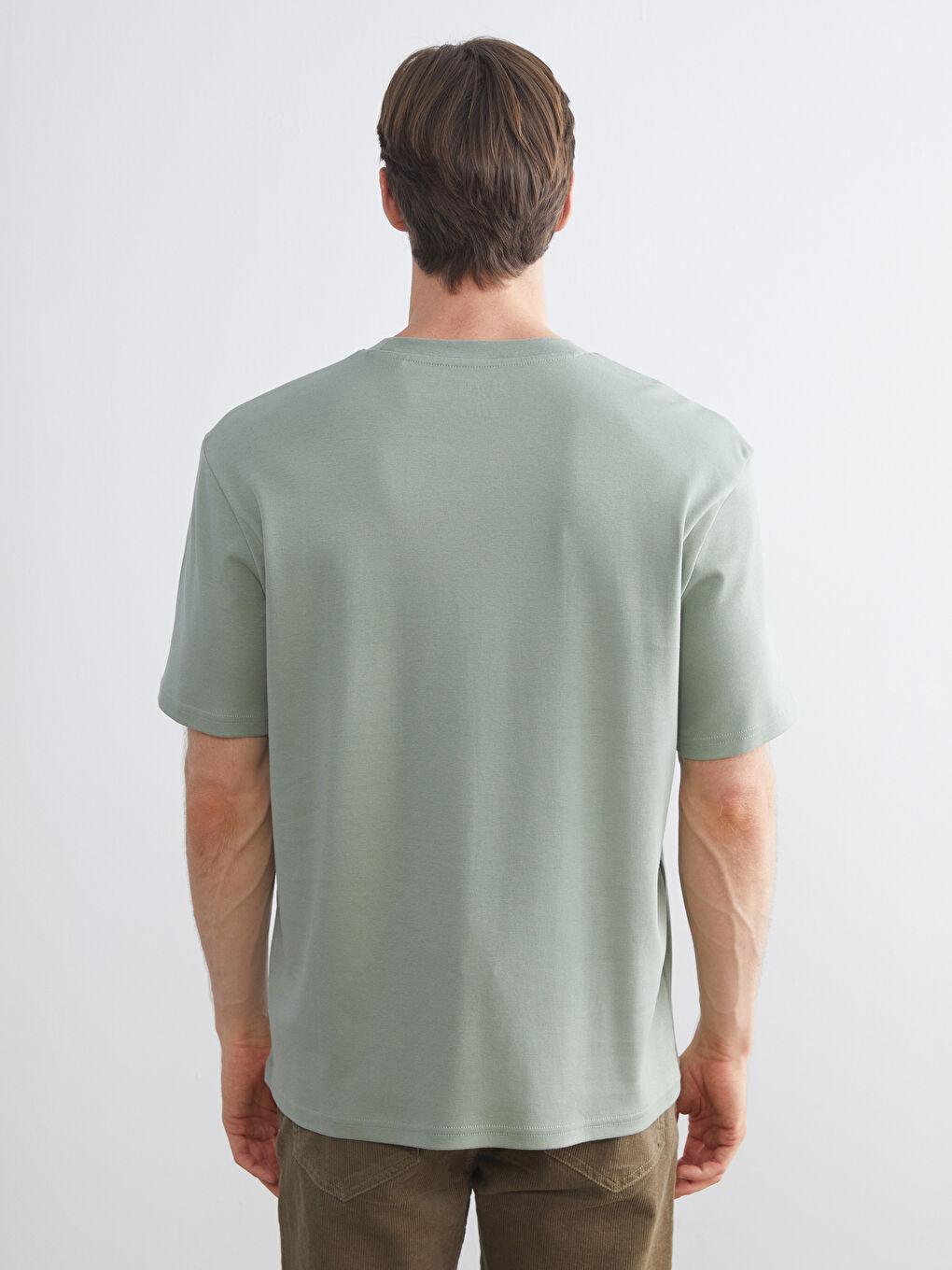Crew Neck Short Sleeve Men's T-Shirt-3