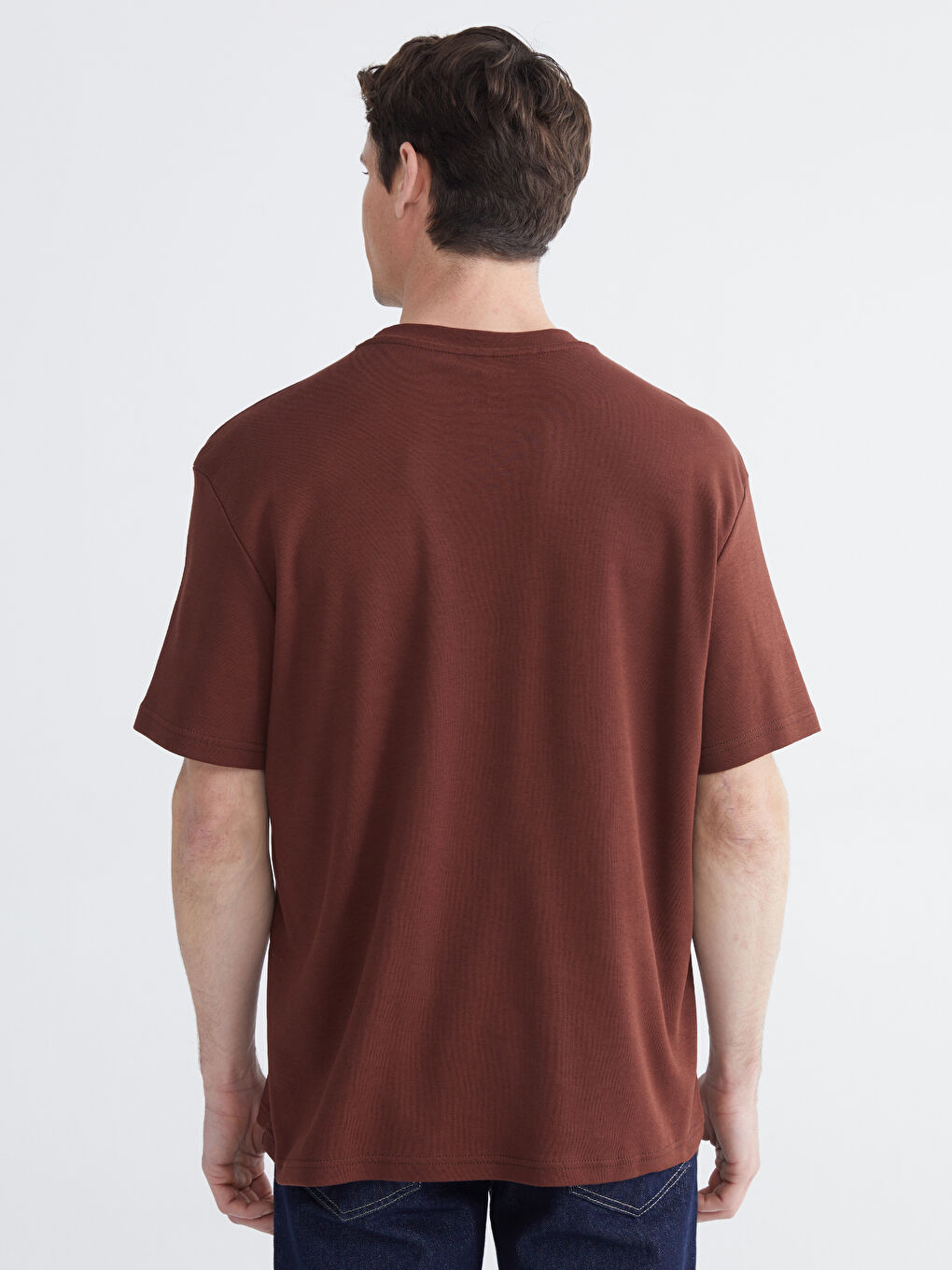 تي شيرت رجالي بكم قصير وكول مدور-3