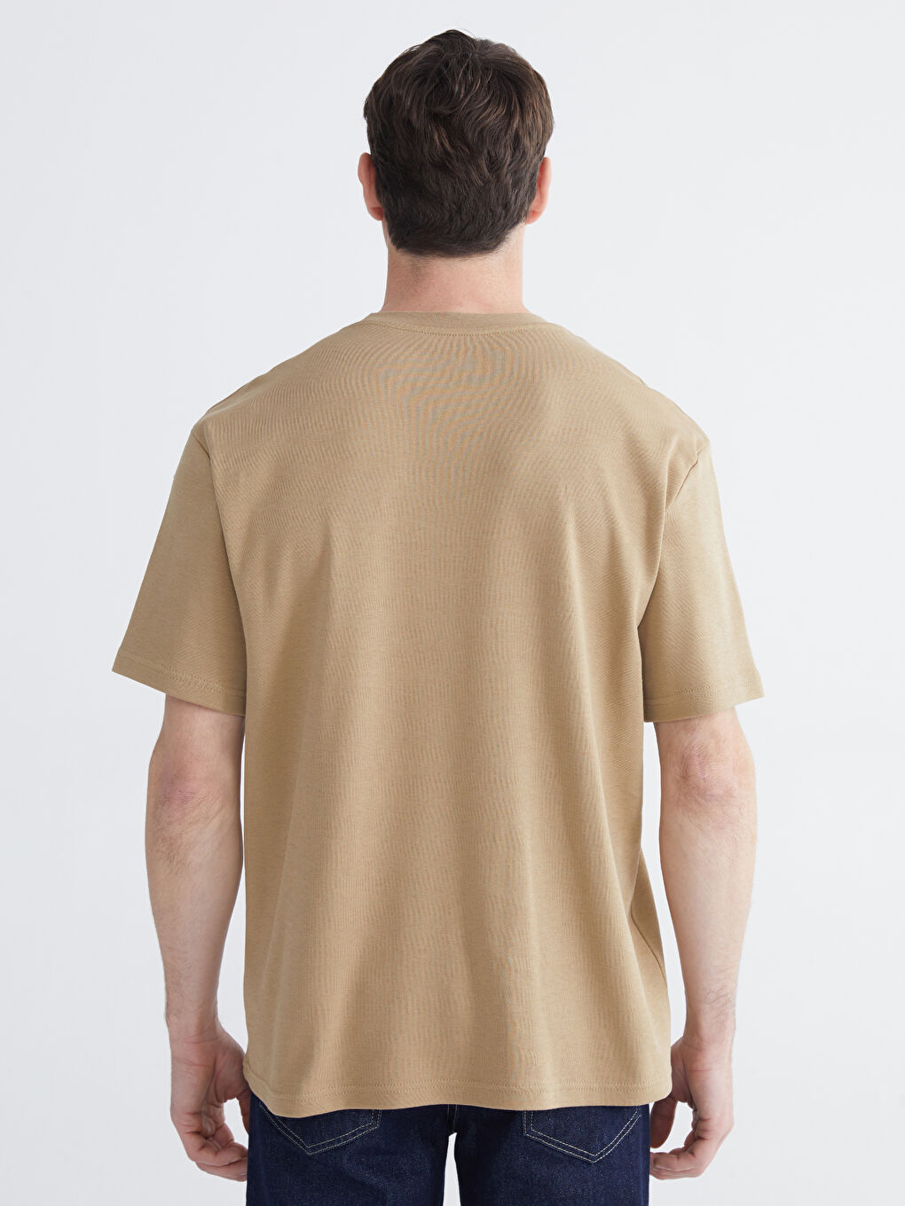 تي شيرت رجالي بكم قصير وكول مدور-3