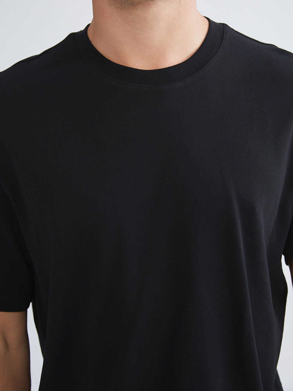 Crew Neck Short Sleeve Men's T-Shirt-4