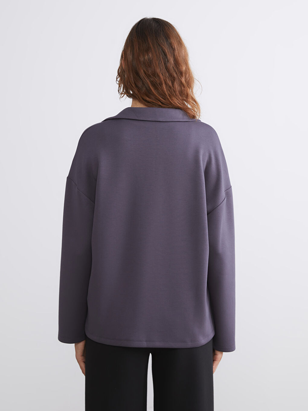 LCW Vision Polo Neck Women's Sweatshirt -W53879Z8-HGV