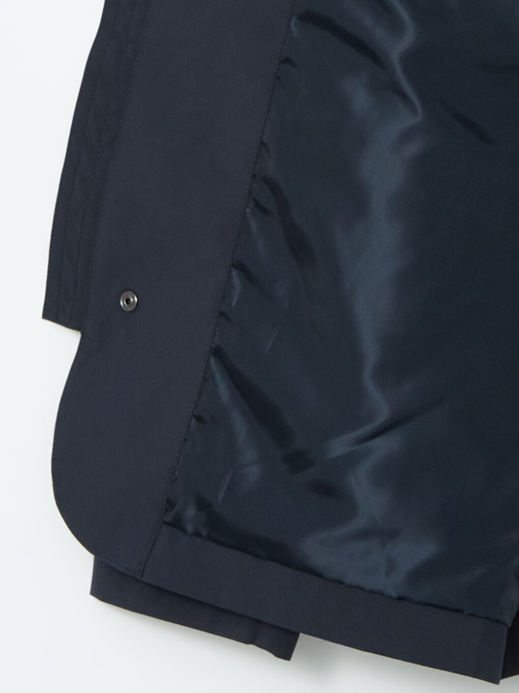 Lacivert Standart Kalıp Dik Yaka Erkek Mont-7