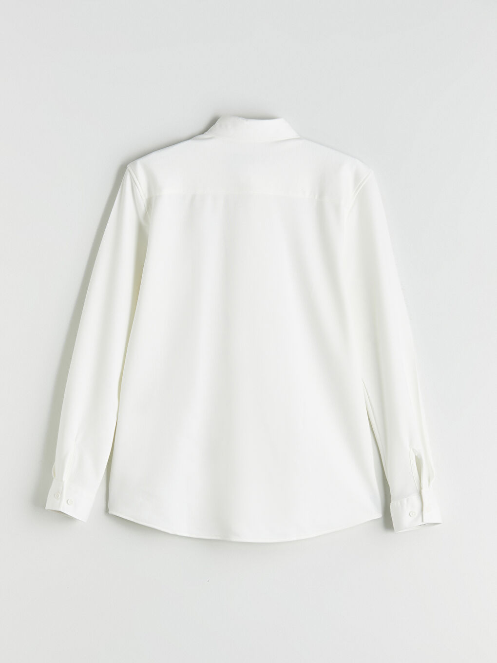 Ekru Slim Fit Uzun Kollu Erkek Gömlek-5