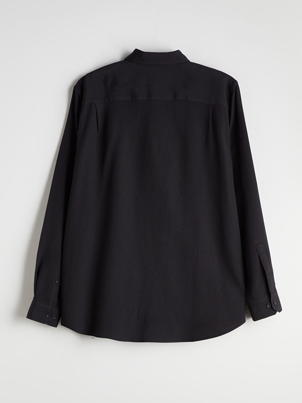 Regular Fit Long Sleeve Dobby Fabric Men's Shirt-7
