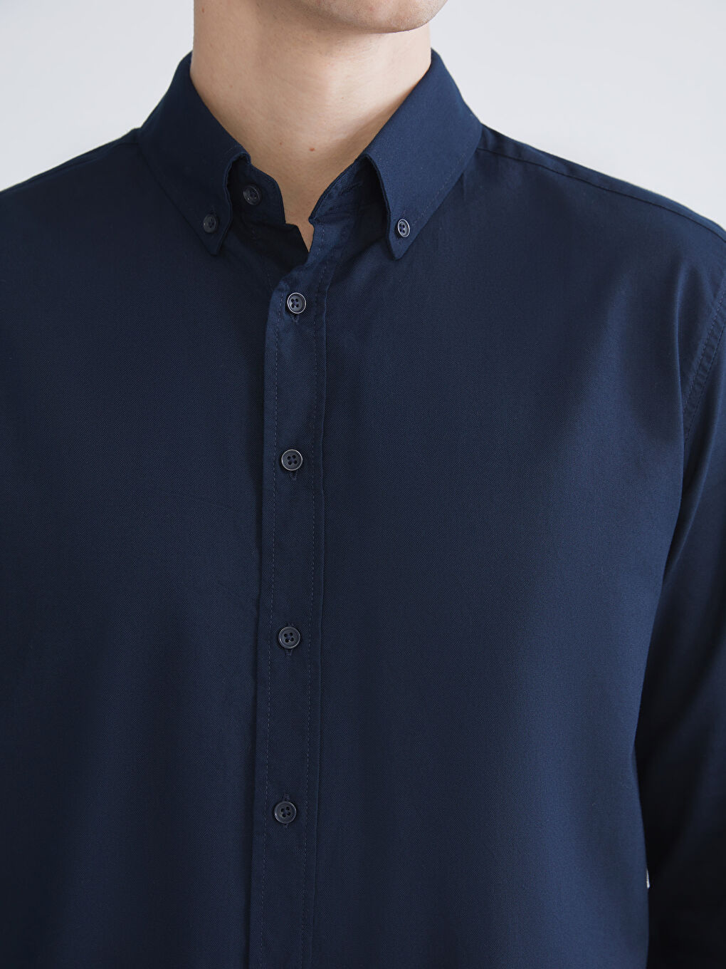 SOUTHBLUE Slim Fit Long Sleeve Oxford Men's Shirt -W53916Z8-RFH