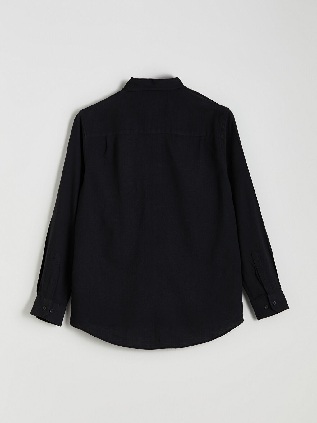 Regular Fit Long Sleeve Poplin Men's Shirt-7