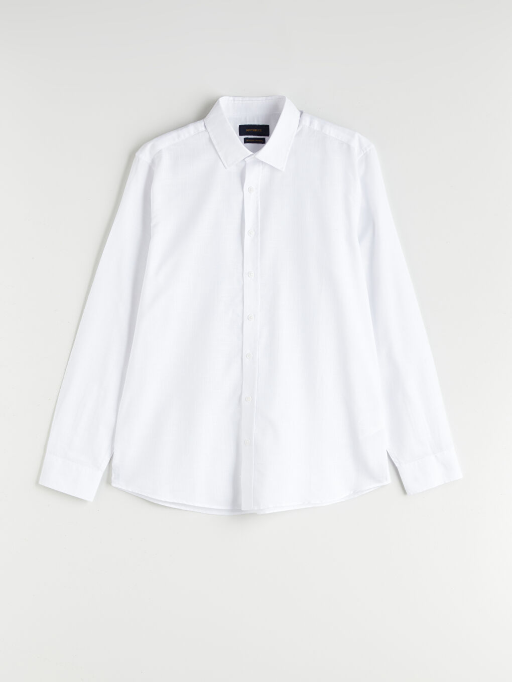 Regular Fit Long Sleeve Poplin Men's Shirt-6