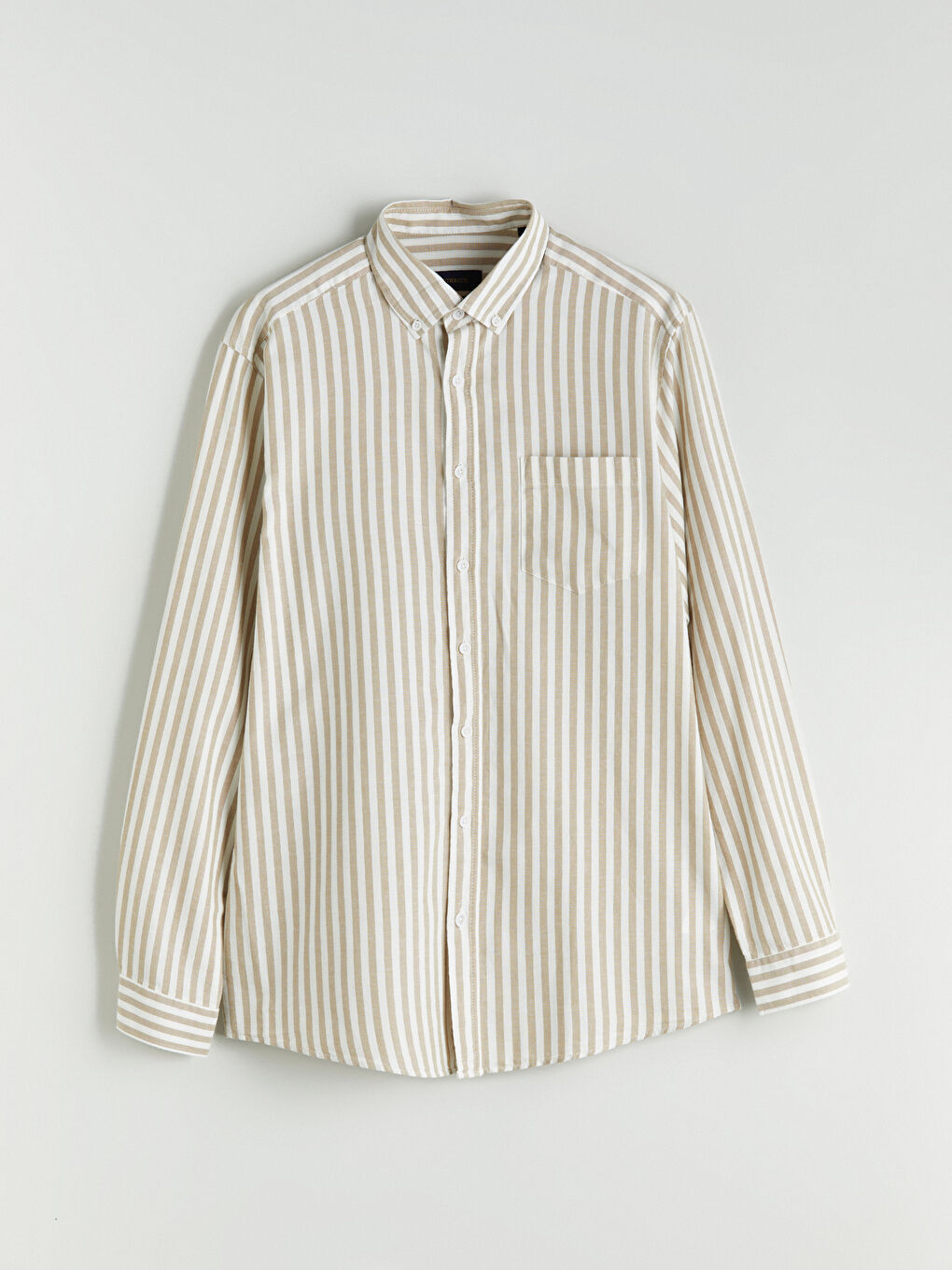 Regular Fit Long Sleeve Striped Men's Shirt-4