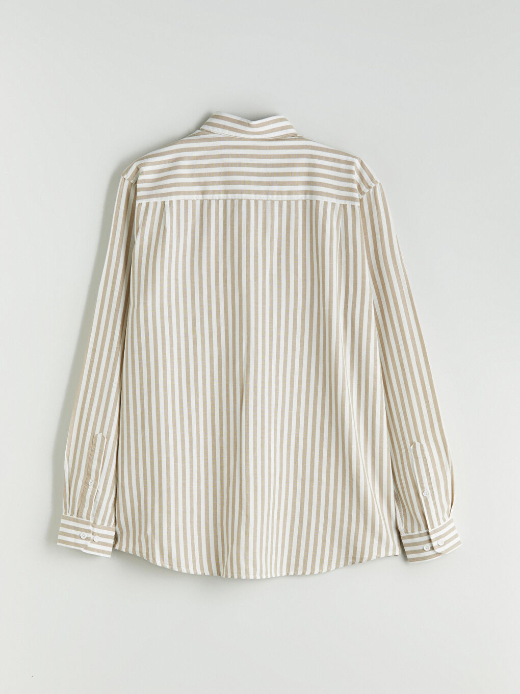 Regular Fit Long Sleeve Striped Men's Shirt-5
