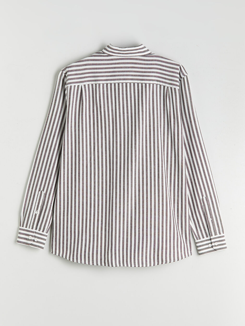 Regular Fit Long Sleeve Striped Men's Shirt-5