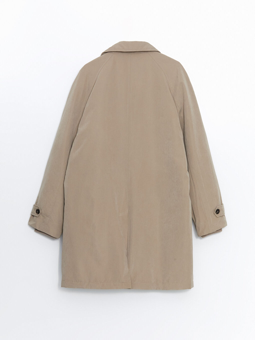 Relaxed Fit Jacket Neck Men's Coat-7