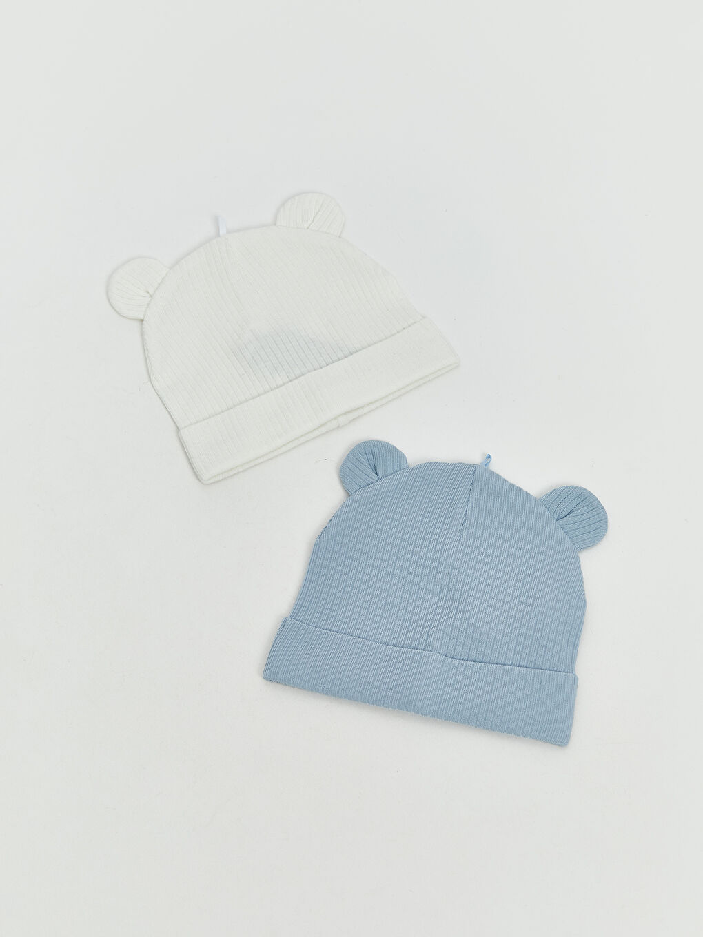 LCW baby Ear Detail Baby Boys' Beanie 2 Pack -W53998Z1-FDU