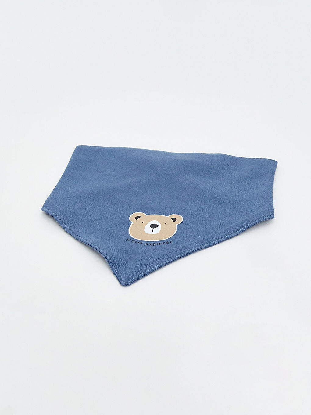 Ayı Baskılı Erkek Bebek Mama Önlüğü-1