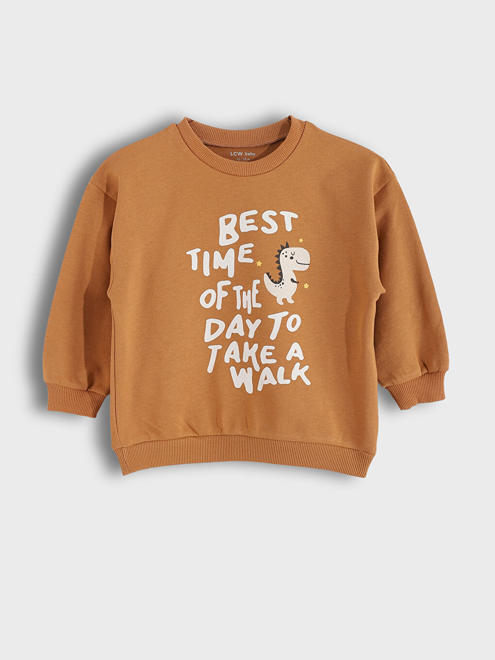 Crew Neck Printed Baby Boys' Sweatshirt and Pants 2 Pack Set-1