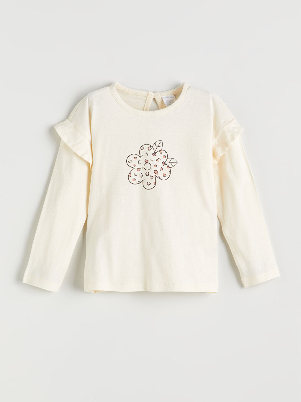 Crew Neck Printed Baby Girls Sweatshirt and Tights 2 Pack-1