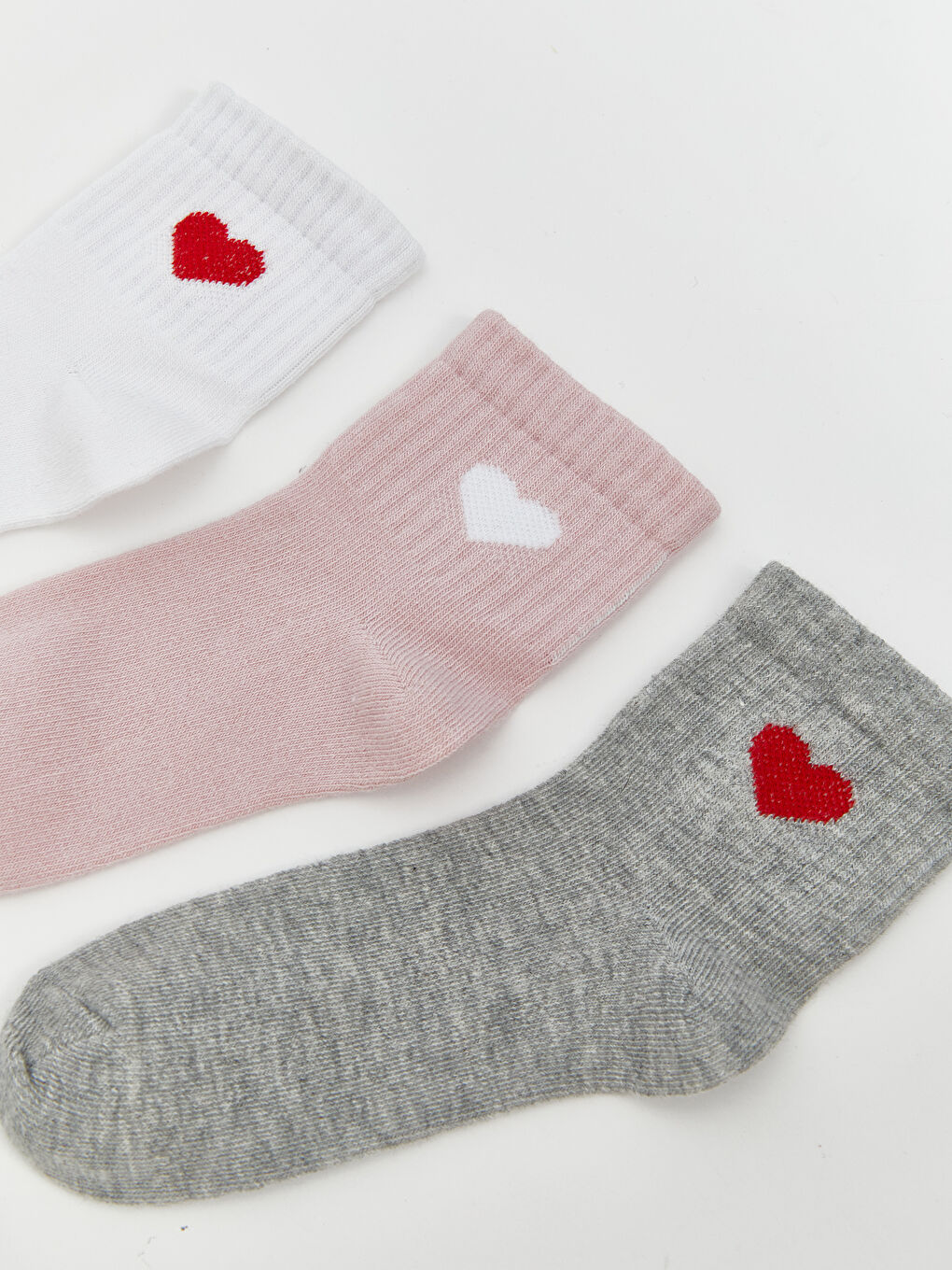 Patterned Girls' Ankle Socks 5 Pack-1