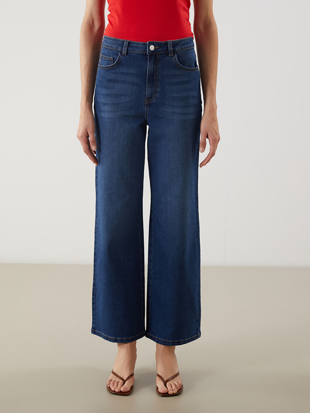 LCWAIKIKI Classic Wideleg Women's Jeans -W54115Z8-309