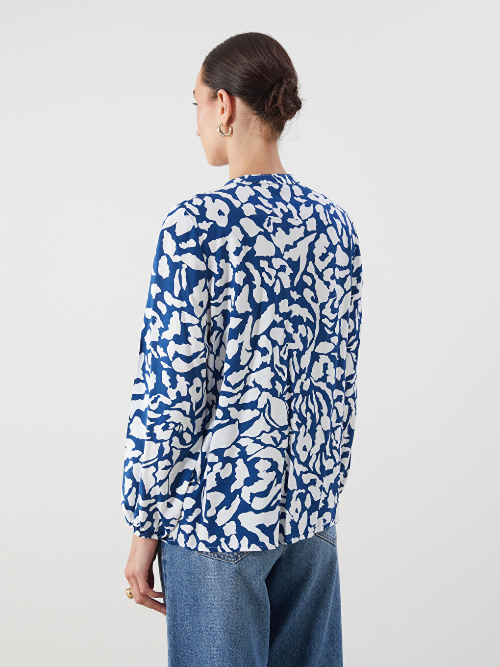 LCWAIKIKI Classic Woman NAVY Blouse -W54129Z8-LSJ