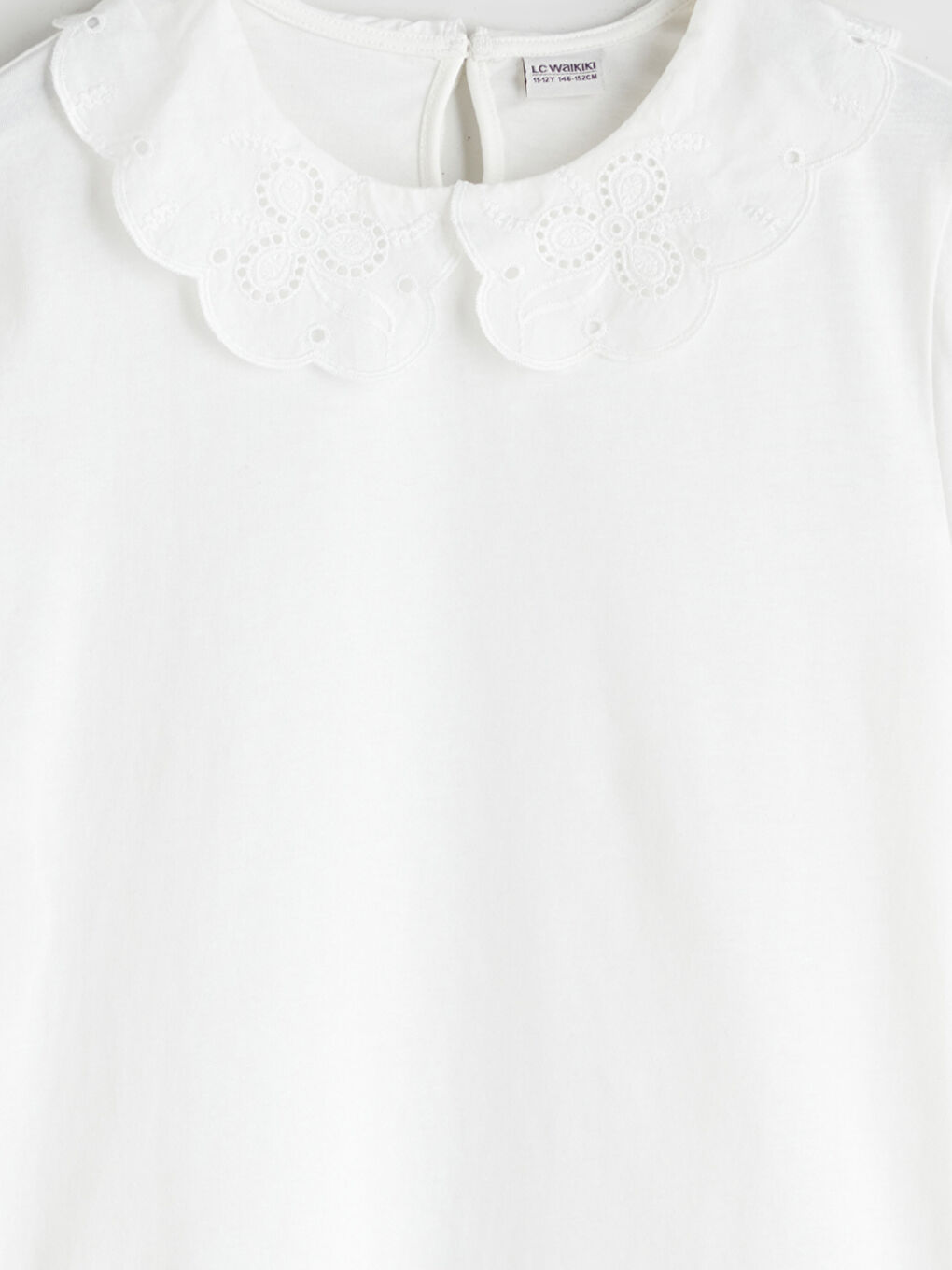 LCW Kids Baby Collar Girl T-Shirt -W54132Z4-R9J