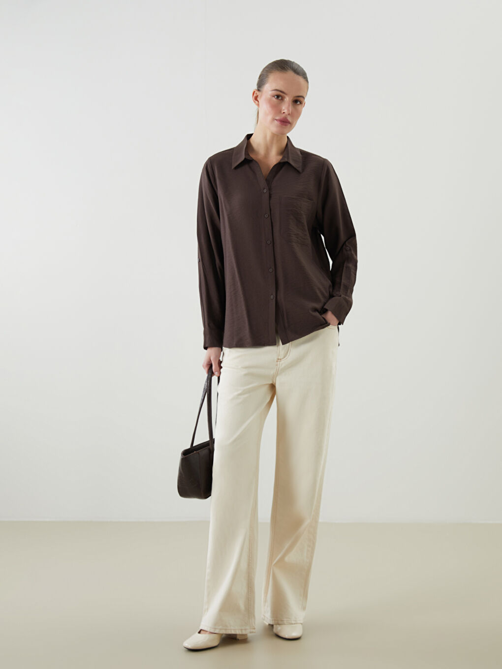 LCWAIKIKI Classic Loose Fit Women's Shirt -W54140Z8-JLD